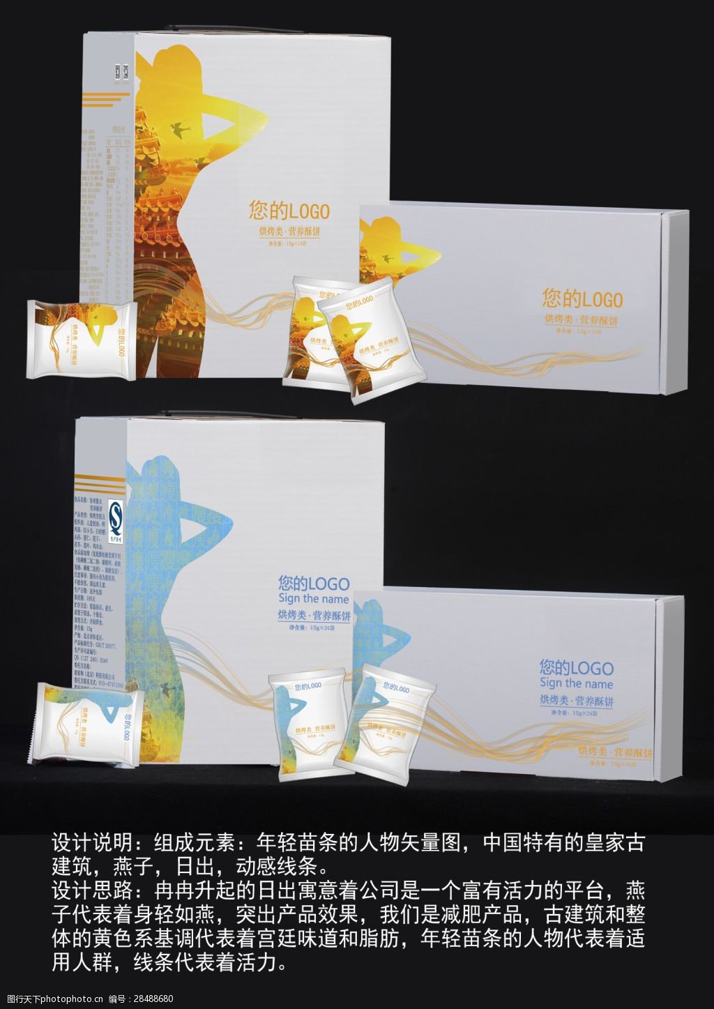 簡(jiǎn)約環(huán)保 減肥產(chǎn)品包裝盒設(shè)計(jì)模板指南